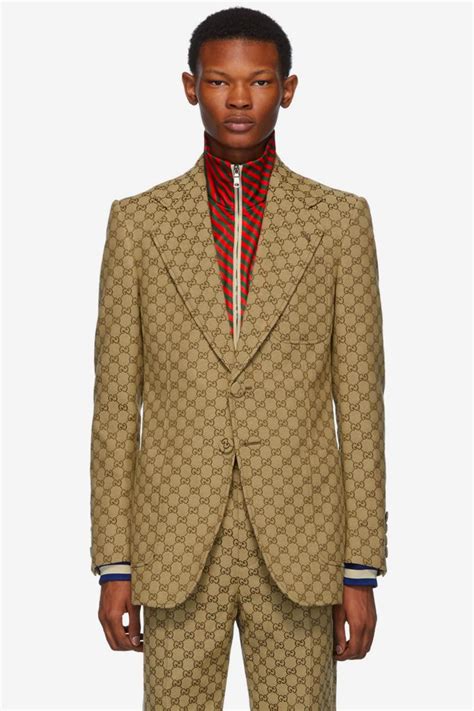 gucci robe black and gold|Gucci men's suits for sale.